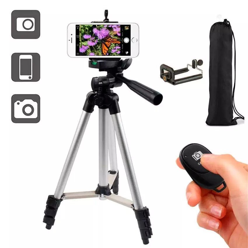 Tripode Dk 3888, con control bluetooth, para celular y camara - Imagen 2