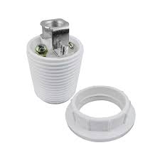 PORTALÁMPARA DESN. CONTRATUERCA CON TORNILLO BLANCO