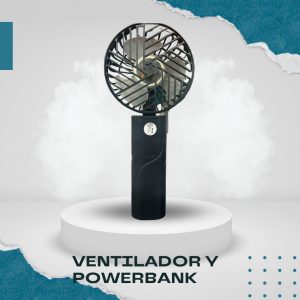 Ventilador de mano, portátil, recargable, batería de larga duración, con luz led.